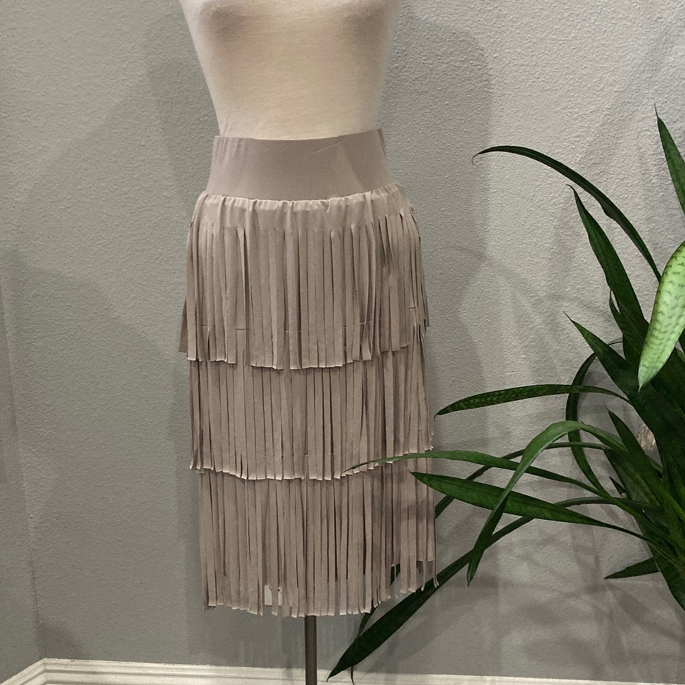 Design Todays tiered Fringe Midi Skirt S